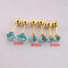 6pcs/Set Stainless Steel & Ear Bone Stud Earrings For Women