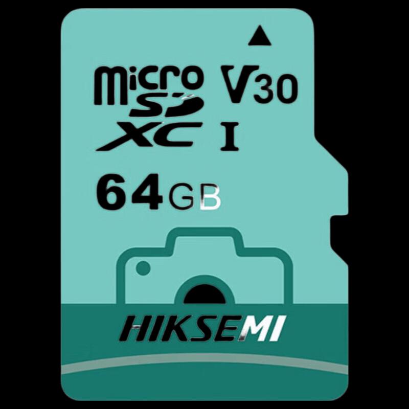 HIKVISION 64GB TF/SD Surveillance Memory Card CN plug (adapter included)