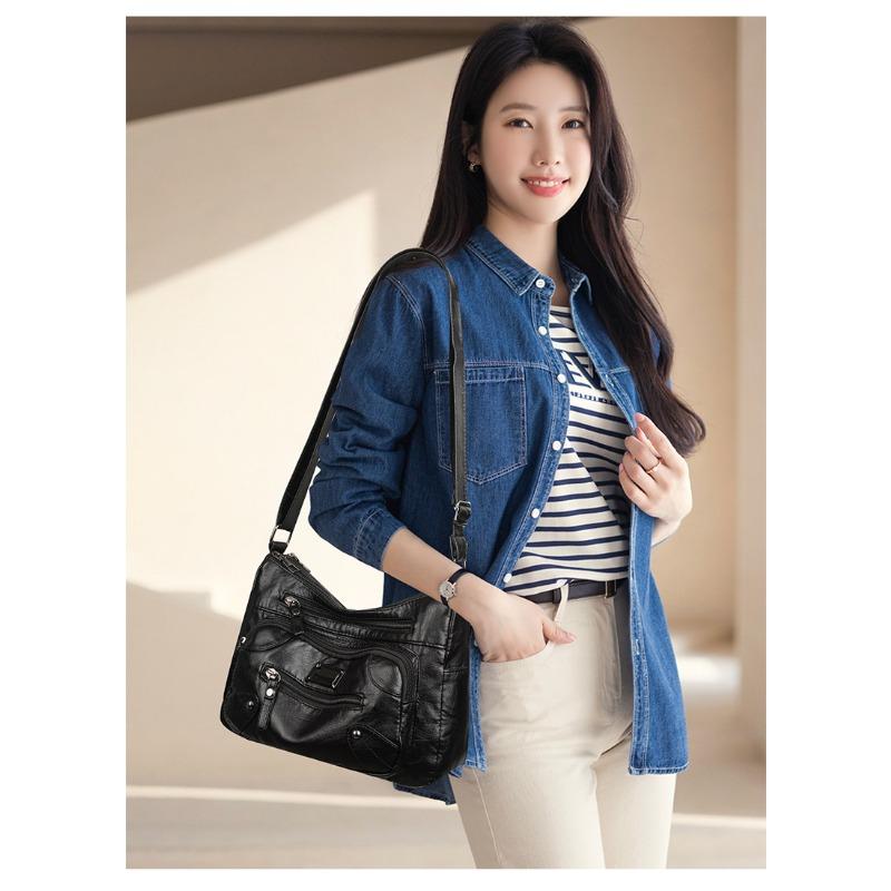 Vintage Shoulder Versatile Large Capacity Casual Diagonal Bag