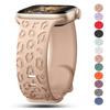 Leopard Engraved Straps For Apple Watch Band 45mm 44mm 49mm 41mm 46 40mm Correa Bracelet Iwatch Series 10 9 8 7 SE 6 5 3 Ultra 2