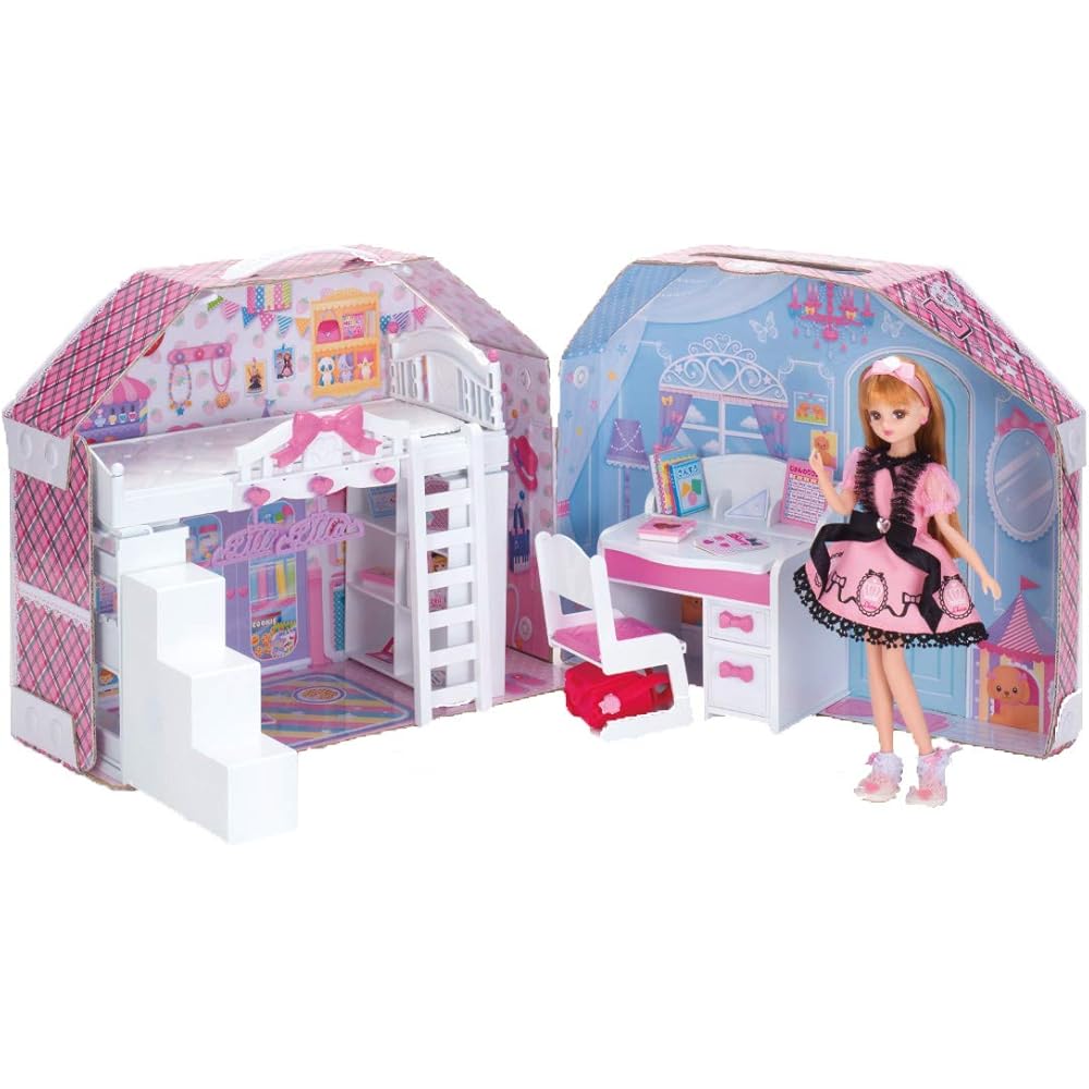 Licca-chan Licca-chan House Beautiful Licca-chan Room Playset with Furniture and Accessories