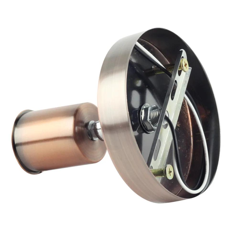 Base 180 Degree Steering Ceiling Lights Six Colors New Flexible Lamp Base Iron E27 Light Socket Antique Metal Lamp Socket Holder