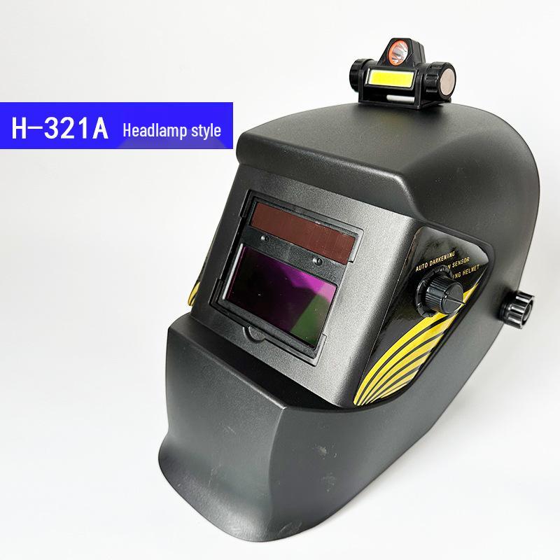 True Color Auto-Darkening Welding Helmet with Large Screen for Argon Arc Safety