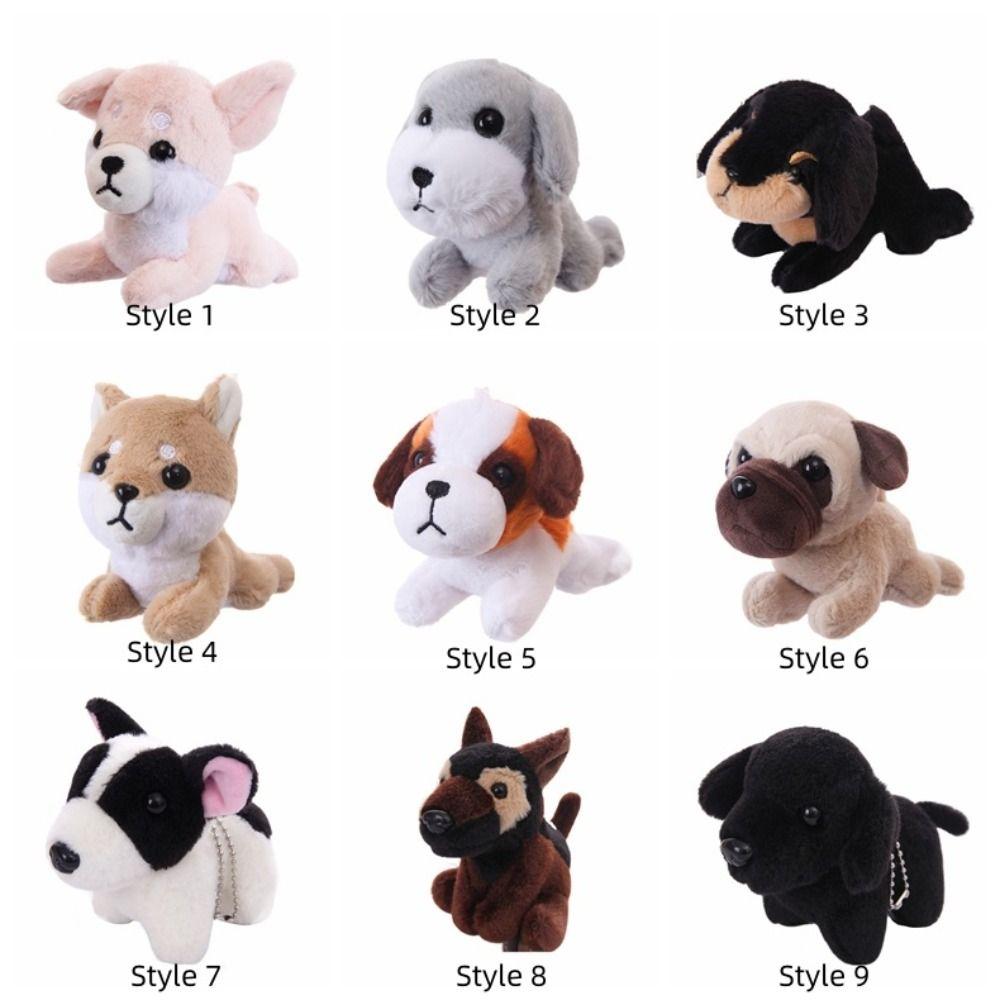 Bag Charm Puppy Plush Keychain Decoration Dog Plush Doll Birthday Present Dog Pendant  Car Keyrings