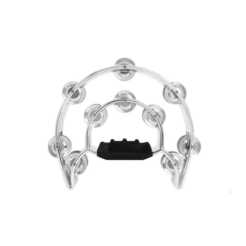 Classy-Double-Layer Hand Rattle Band Hand Rattle Early Childhoods Education Double-Row Hand Tambourine