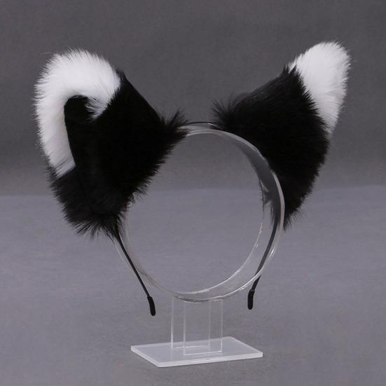 Women Hairband Cute Lolita Simulated Anti-slip Hair Accessories Photograph Prop Cosplay Party Plush Fox Cat Ears Hair Hoop Party Supplies