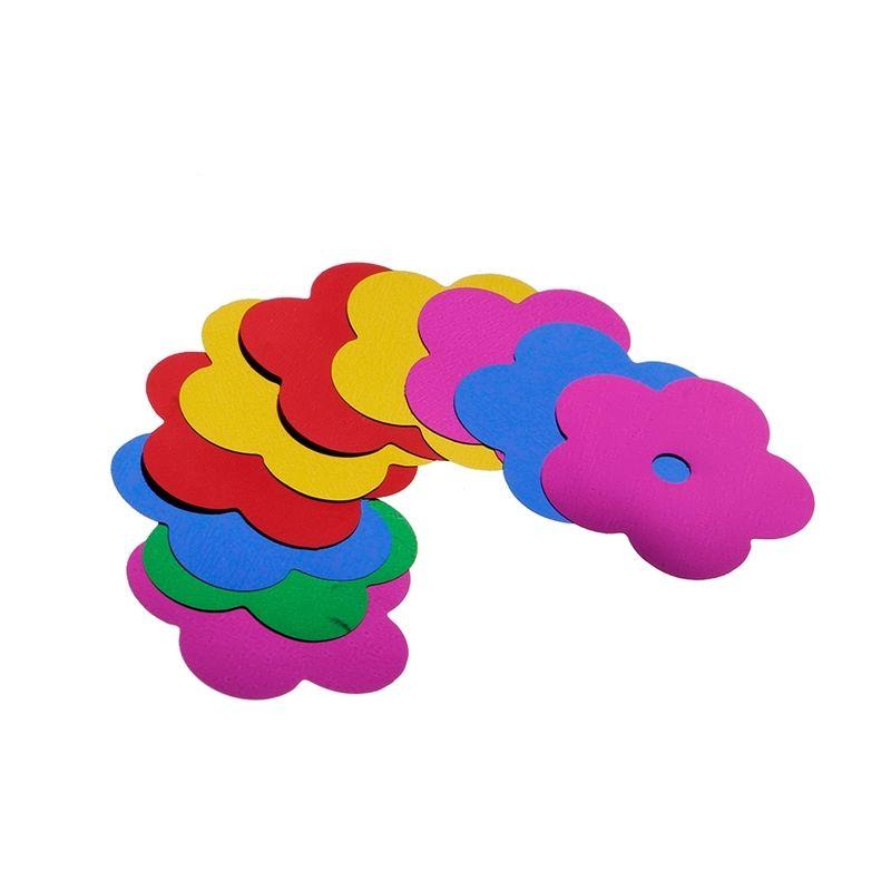 10Pcs Plastic Kids Toy Windmill Pinwheel Wind Spinner Lawn Garden Party Decor