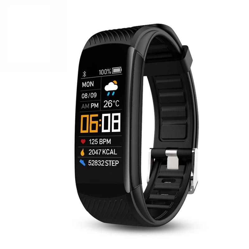 C5S Smart Bracelet: Color Screen, Heart Rate Monitor, Weather Display, Sports, Alarm Clock Smartwatch.