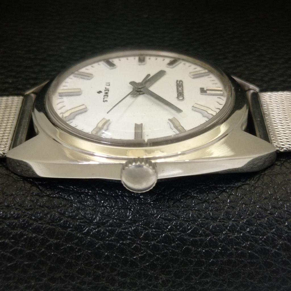 HAND-WINDING VINTAGE SEIKO JAPAN 66A MENS WHITE COLOR DIAL WATCH a703912-1 R213g-a703912