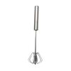 Cucina Acciaio Inossidabile Frusta Montapanna Semiautomatica Rotativa Manico Vaso Legno di Faggio Frullatore a Mano G041