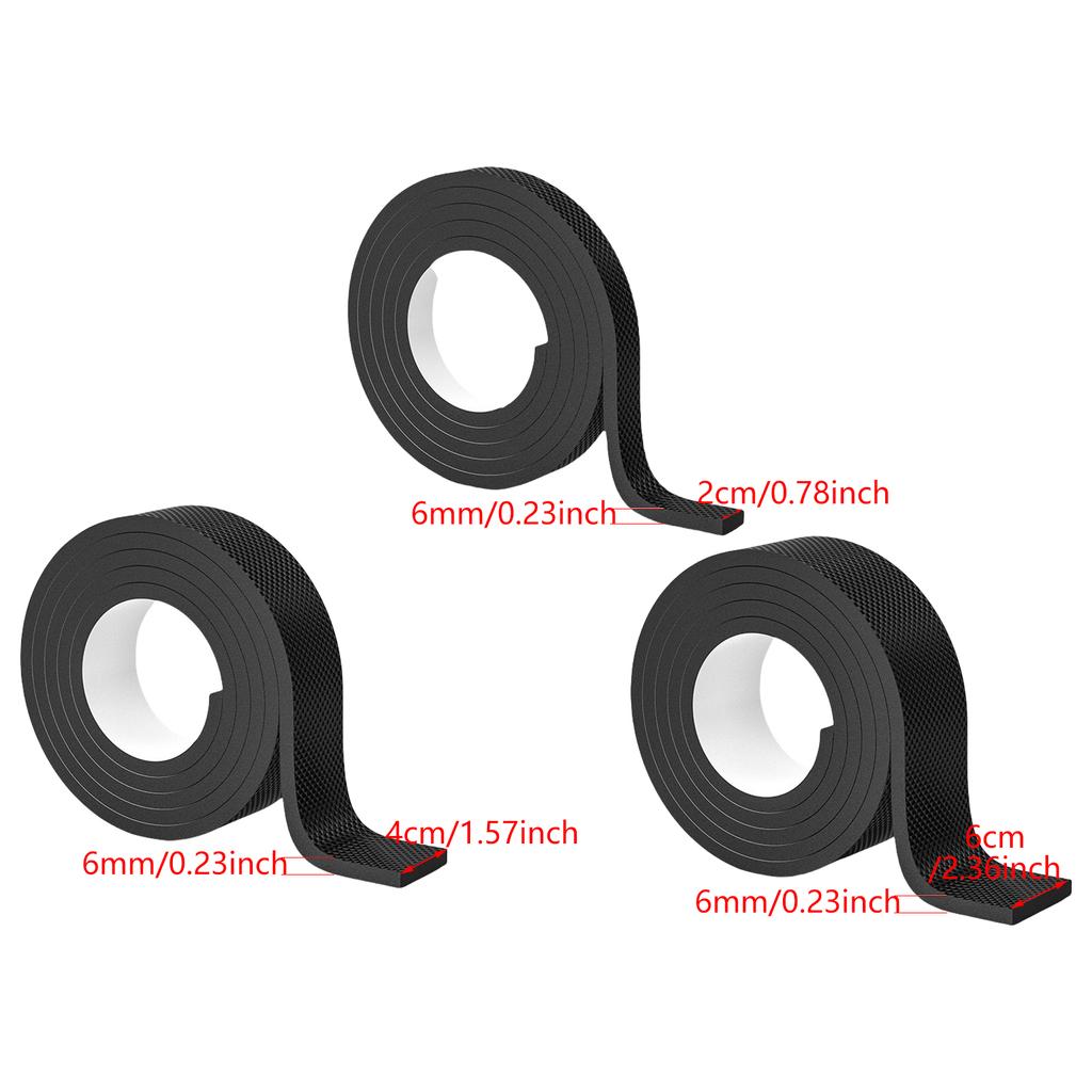 Nastavitelné podložky na nohy židlí a stolů, délka 2 m, výběr šířek 2 cm, 4 cm, 6 cm, vhodné pro použití jako domácí a kancelářské potřeby