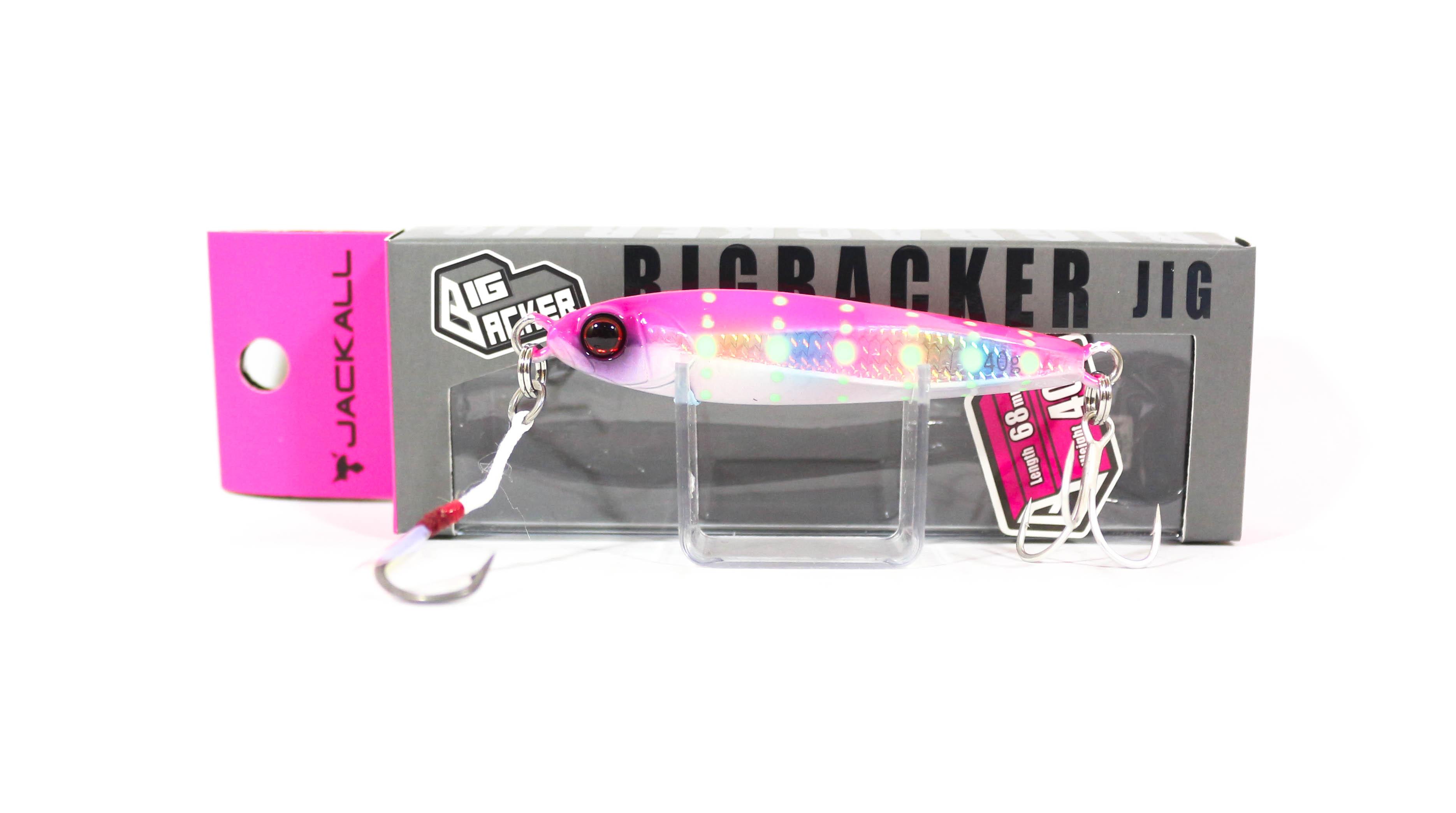 

Jackall Metal Jig Big Backer 40 грамм Pink Candy Glow Dot (2927)
