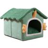 High Quality Cute Dinosaur Winter Sleeping Pet House Warm Puppy Cave Cat Bed Cat Cube Hide House Plus Velvet Sofa Pet Bed House