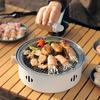 BBQ Charcoal Grill Stove with Grill And Net Easy-to-Clean Grilling Detachable Tea Making Combo