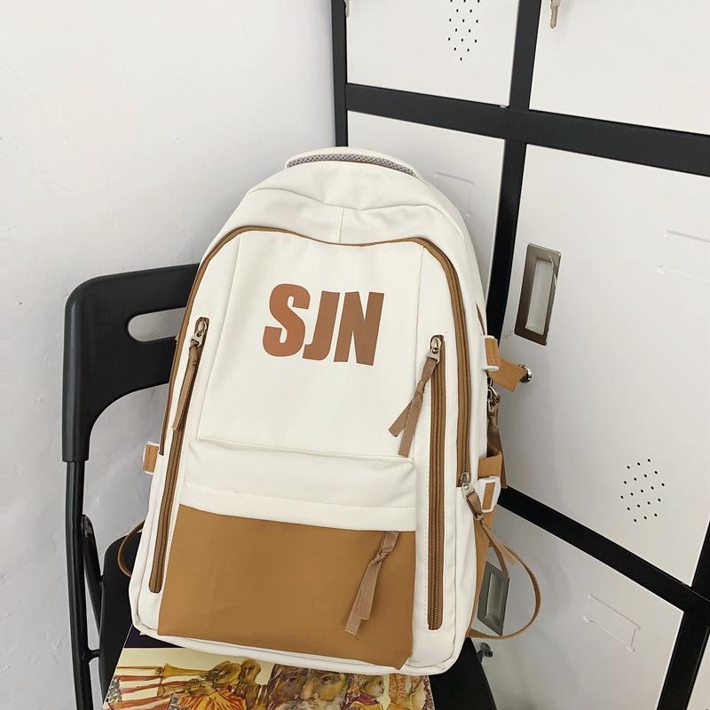 

Backpack Men s Fashion Trend High School Student School Bag Women s Korean Edition Large Capacity Computer Backpack Leisure Travel Bag Men s single pack