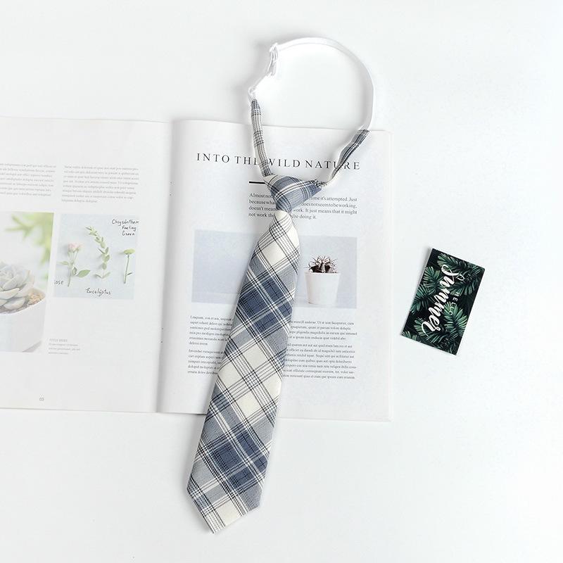 Unisex Preppy Karomuster Japanische Schuluniform Fliege
