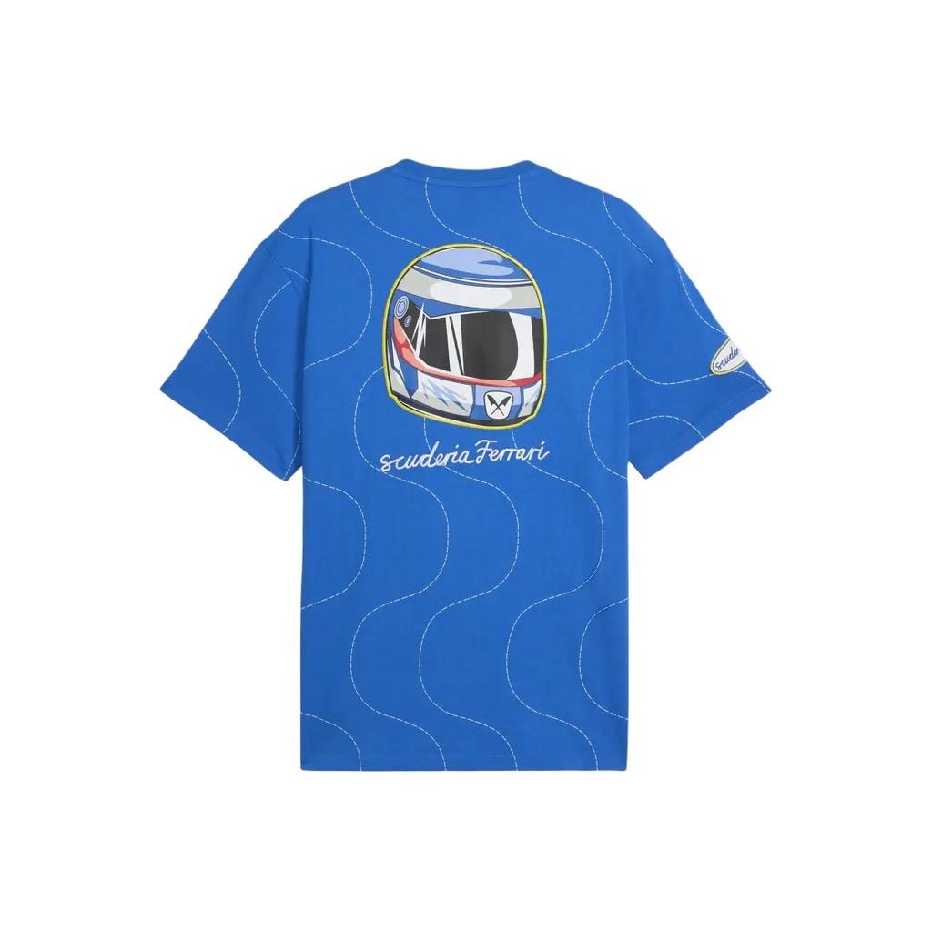 Puma Scuderia Ferrari HP Monza Komfortabel Myk Allsidig Sports T-skjorte Herre Topper 633161-09