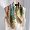 70% wool 30% Real Silk Scarf for Women Shawls Wraps Foulard high quality Scarves Pashmina Female Hijab Bandana bufanda Poncho