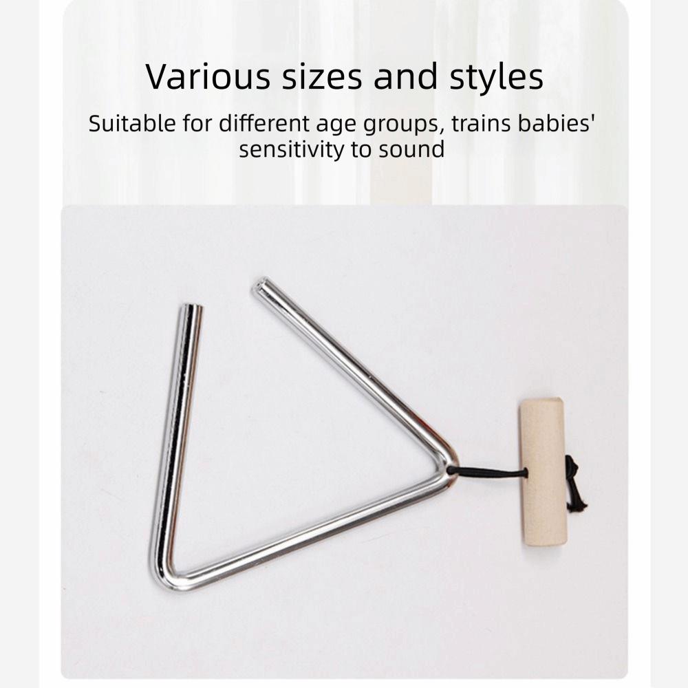 4/5/6in Triangle Instrument with Striker Percussion Triangle  Musical Performance