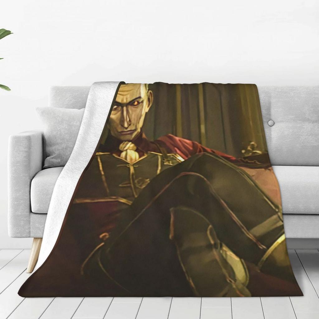 Silco Arcane Dark Villain L-Leagues Of Legend Blanket Warm Flannel Throw Blanket Bedding for Bed Room Picnic Travel Home Couch