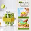 Press-Type Ice Cube Maker & Portable Water Bottle