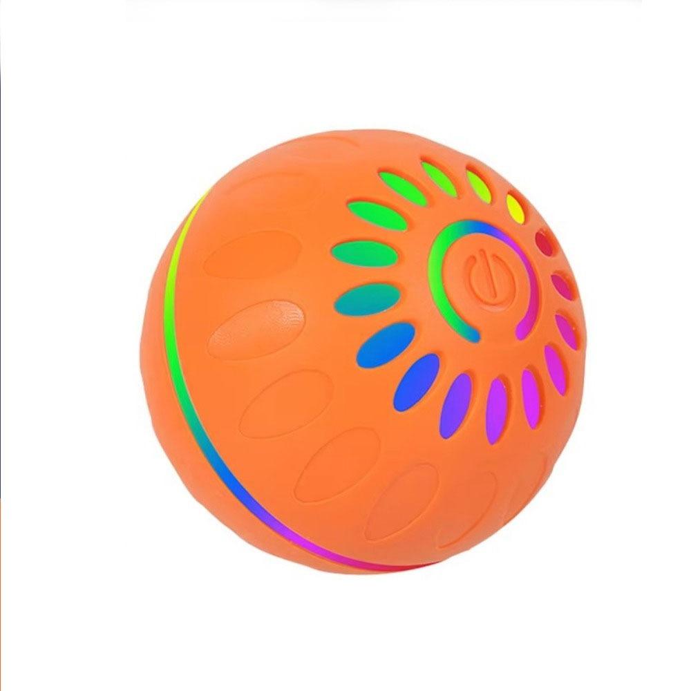 Luminous Interactive Rolling Ball Rechargeable Auto Moving Dog Toy Cat Playmate