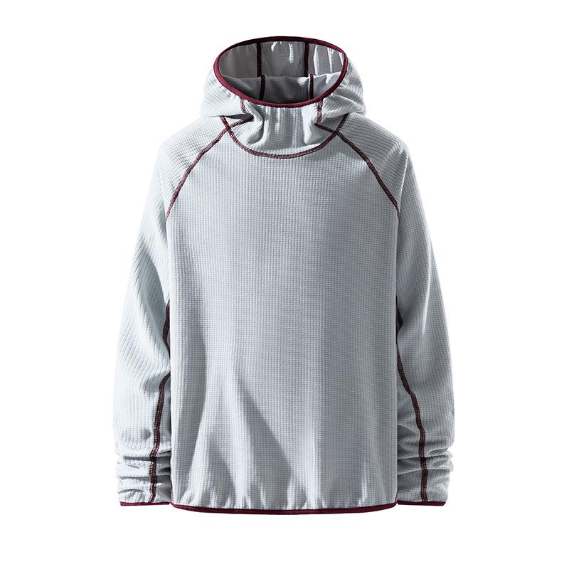 Unisex Winter Hooded Long Sleeve T-Shirt for Outdoor Sports - Casual, Loose Fit Trendy Design L
