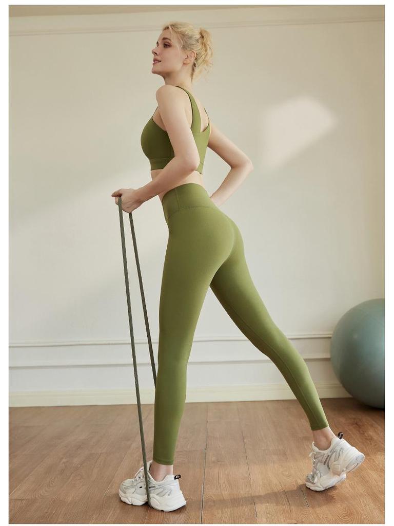 Women's High-Elastic Peach Enhancing Yoga Pants - Tummy Control & No Seamline Sports Leggings