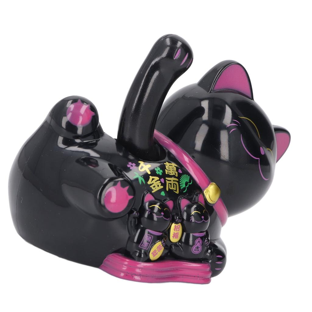 Solar Waving Cat Innovative Cute Auto Waving Arm Solar Powered Fortune Cat for Car Dashboard Checkout Counter Start Business