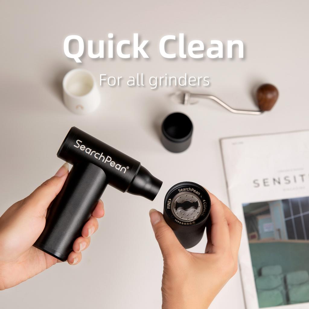 SearchPean Mini Violent Blowing And Suctioning Machine Quickly Clean The Coffee Grinder Computer Aeration Easy To Carry