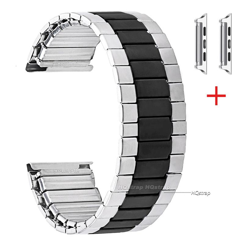Elastic Metal Strap for Apple Watch Band 45mm 44mm 40mm 41mm 42mm 38mm Bracelet for IWatch Series 8 7 6 Se 9 10 Ultra 2 49mm