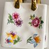 CeramicTote Bag Desktop Storage Container Pen Holder Makeup Brush Diningware Storage Box Retro Floral Handbag Home Decoration
