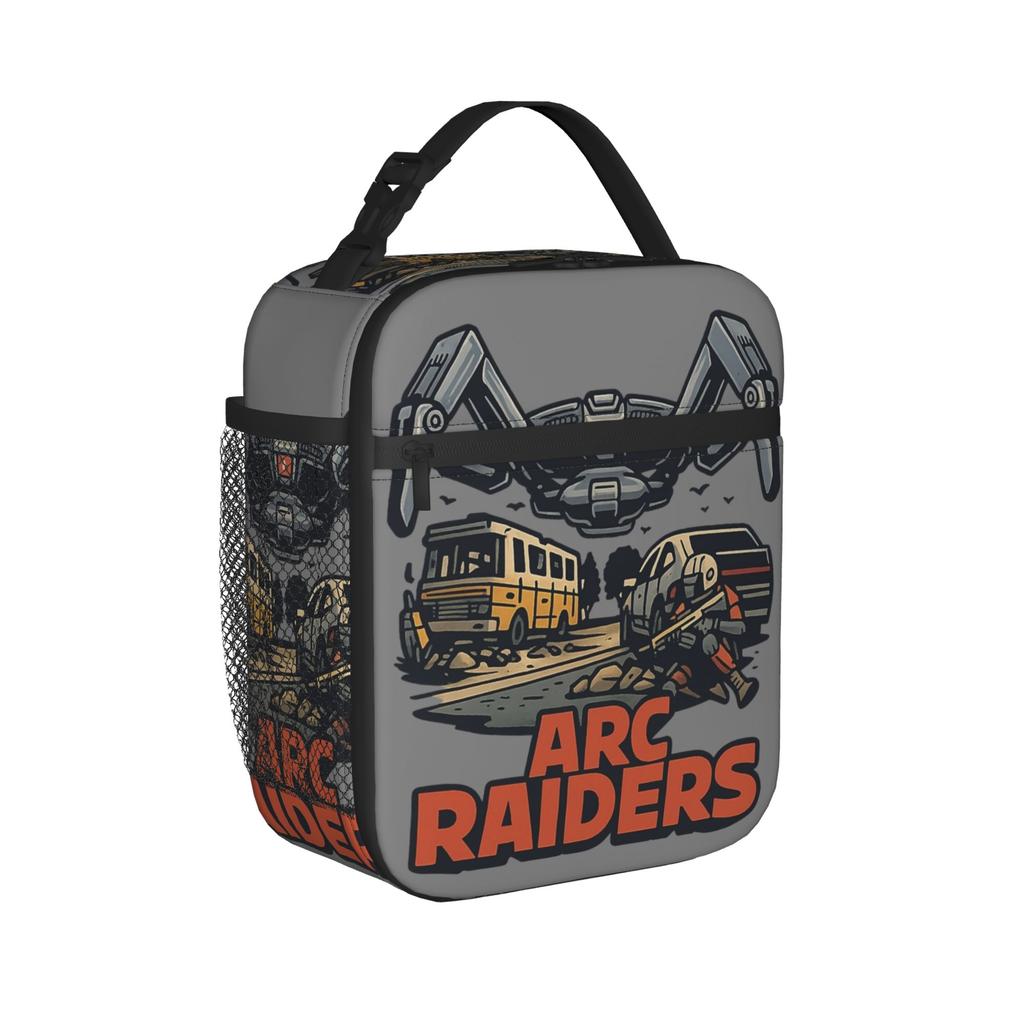 Game Arc Raiders Cartoon Insulated Lunch Bags Leakproof Meal Container Cooler Bag Tote Lunch Box School Travel Bento Pouch