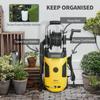 1800W High Pressure Washer, 150 Bar Pressure, 420 L/h Flow, Portable Power Washer Jet Wash Cleaner with Adjustable Nozzle, 6M Hose, Hose Reel