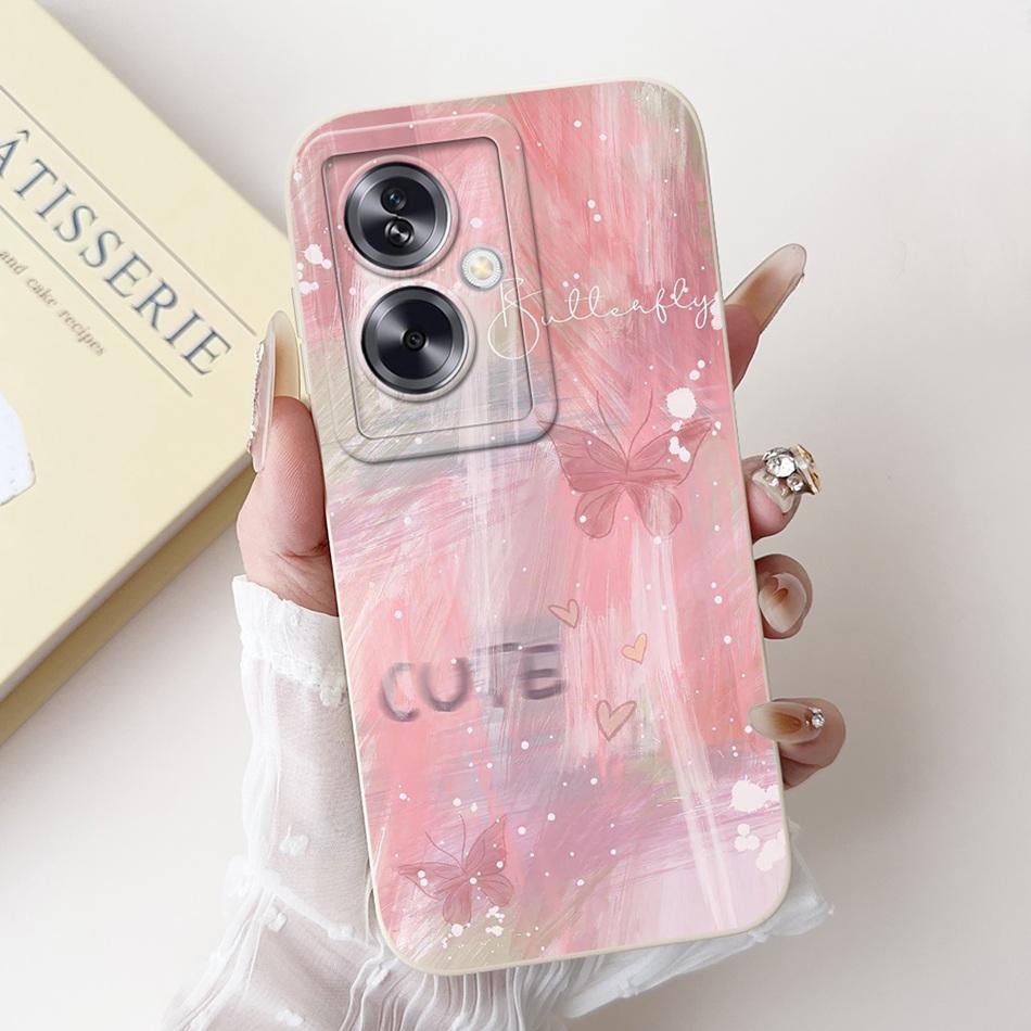 For OPPO A79 5G Beautiful Bow Rose Painting Phone Case For Oppo A79 5G CPH2553 CPH2557 Shockproof Soft Silicone Cases