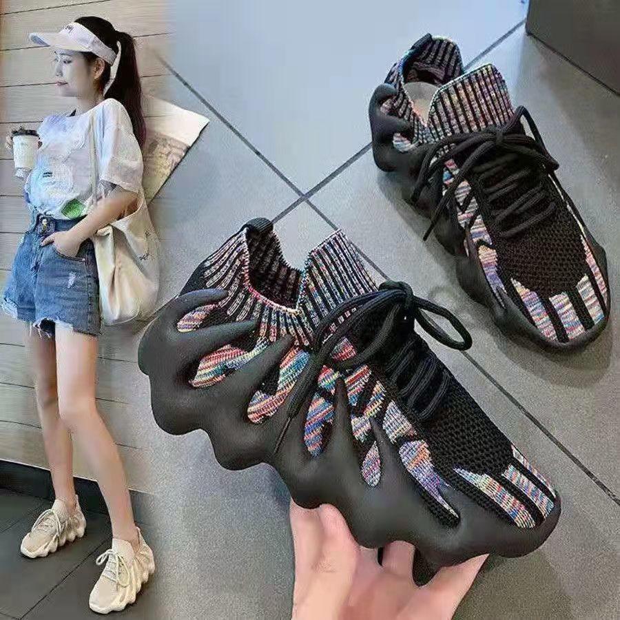 Spring and Autumn Summer Casual Running Women's Shoes Lightweight Octopus Dad Shoes Coconut New Sports Shoes