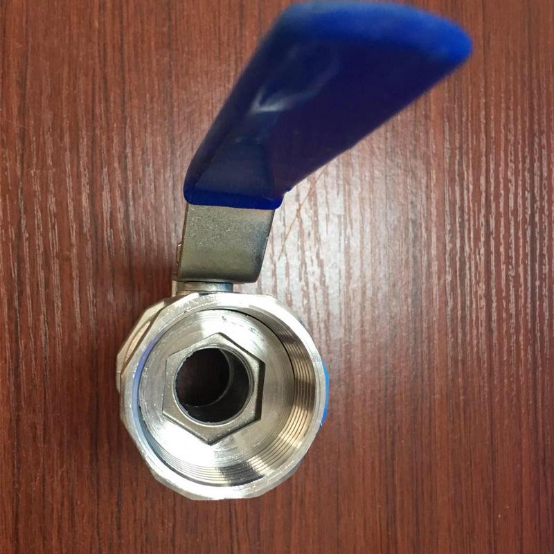304 Stainless Steel Single-Piece Ball Valve with Internal Thread - 1/2", 3/4", 1" DN25 Water Switch.