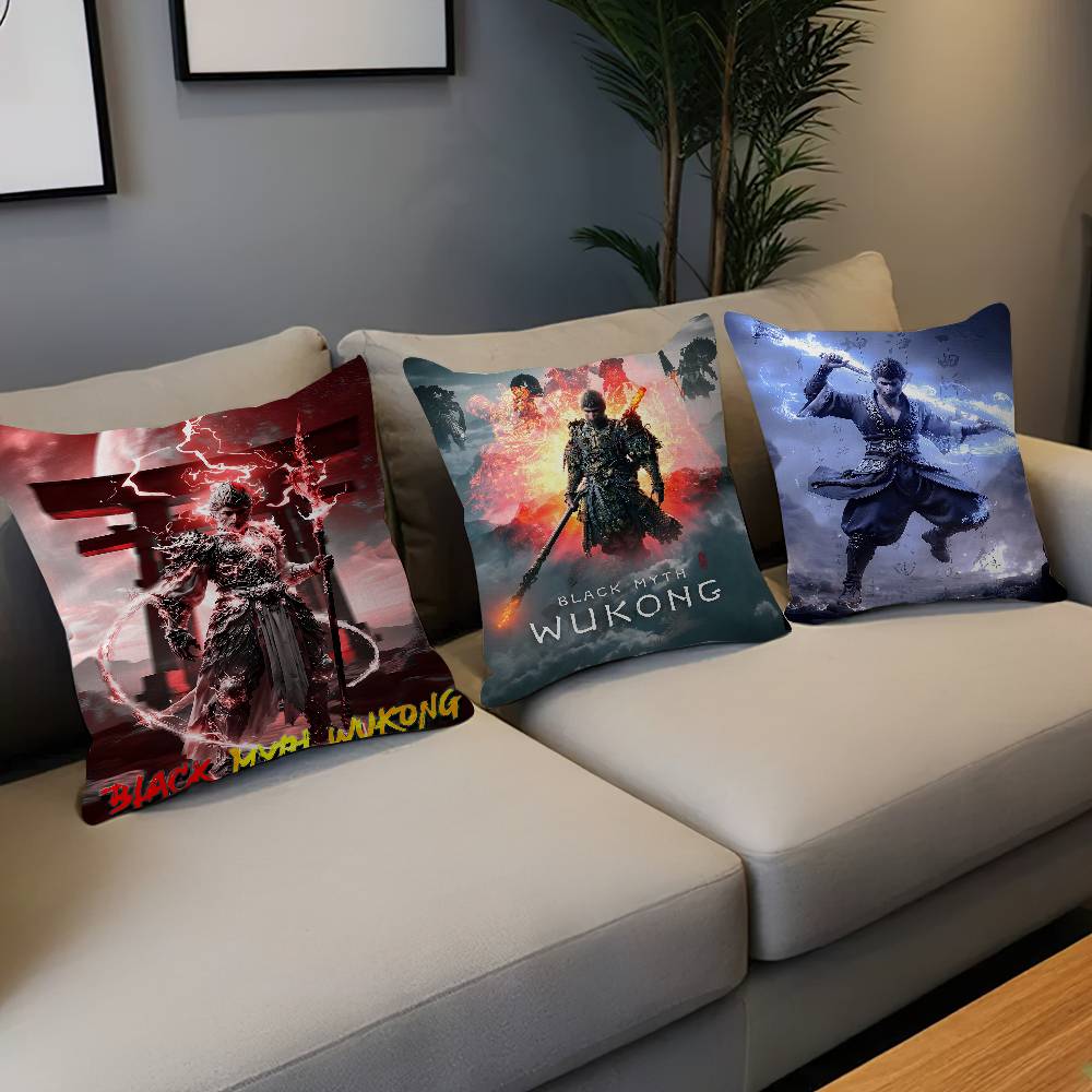 Video Game B-Black M-Myth-WuKong Pillowcases Home Bedding Decorative Pillow Cover Wedding Super Soft Pillow Case