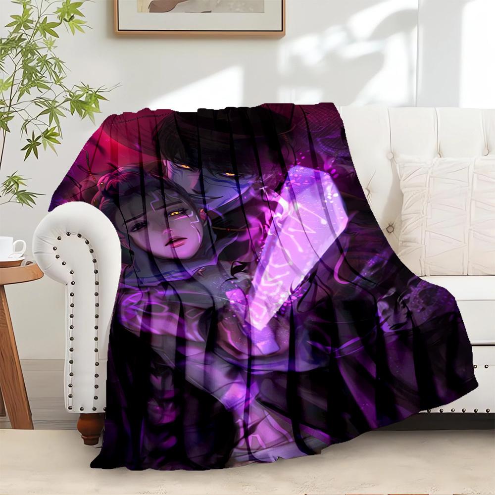 

K-POP Anime Girls Group - Four Seasons Soft Warm Blanket - All-Season Thick Knit Polyester Bedspread for Bed, Camping, Travel - Perfect Gift 100x150cm