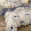 Four-piece Cartoon Single-piece Bedding Dormitory Bed Sheet Quilt Cover Ins Quilt Cover Three-piece Set Spring