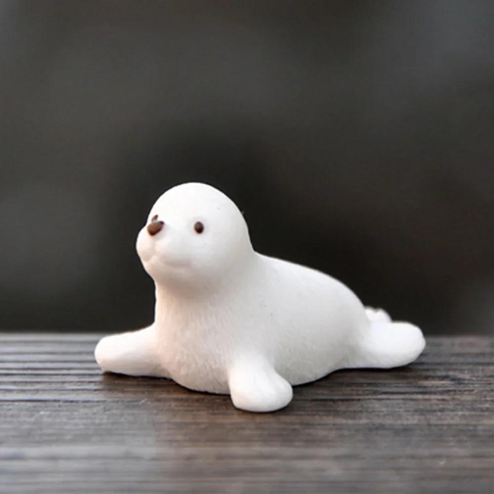 Resin Iceberg Penguin Craft Model Winter Figurine Miniature Micro Landscape Fairy Garden Handmade Ornament