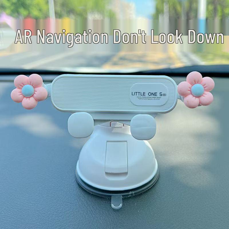 Cartoon Suction Cup Phone Holder for Dashboard - Perfect for Female Drivers