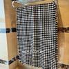 NINA SOLOR 100% Cashmere Double-Sided Houndstooth Scarf Shawl
