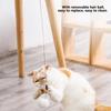 Pet Cat Funny Interactive Automatic Lifting Puzzle Electric Ball Toys Removable Hair Ballswhite
