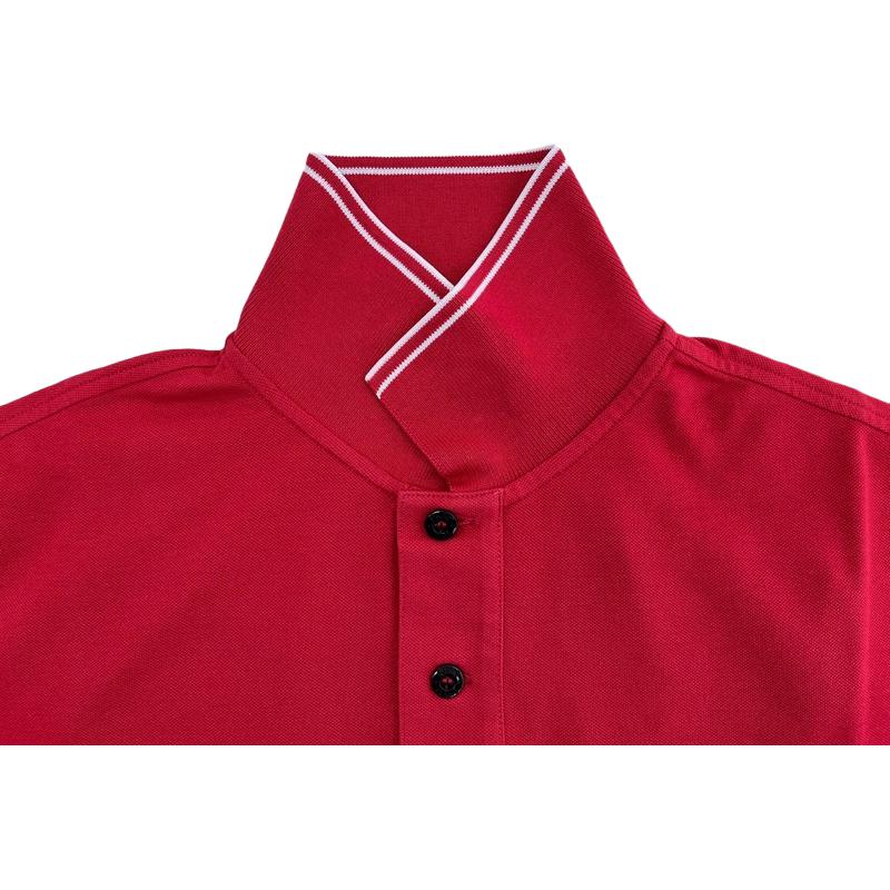 Stone Island Logo Pullover Short Sleeve Polo Shirt Men polo shirts Red 80152SC18-V0010