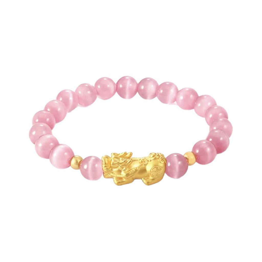 Pixiu Cat's Eye Stone Bracelet: Luxurious Luck Charm