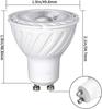 LED Spotlight GU10 Base, High Color Rendering Ra98+, 5W (Equivalent to 50W Halogen), 400LM, 3000K Warm White, Suitable for Enclosed Fixtures, Energy
