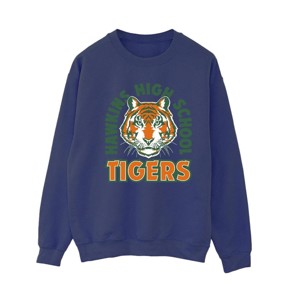 Netflix Womens/Ladies Stranger Things Hawkins Arch Tiger Sweatshirt