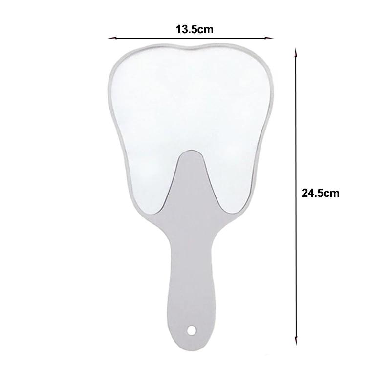 Verdickter Dental-Mundspiegel Handheld Unzerbrechlicher Kunststoff Mundpflege-Werkzeug Kosmetikspiegel Zahnarztzubehör Geschenk für Zahnarzt