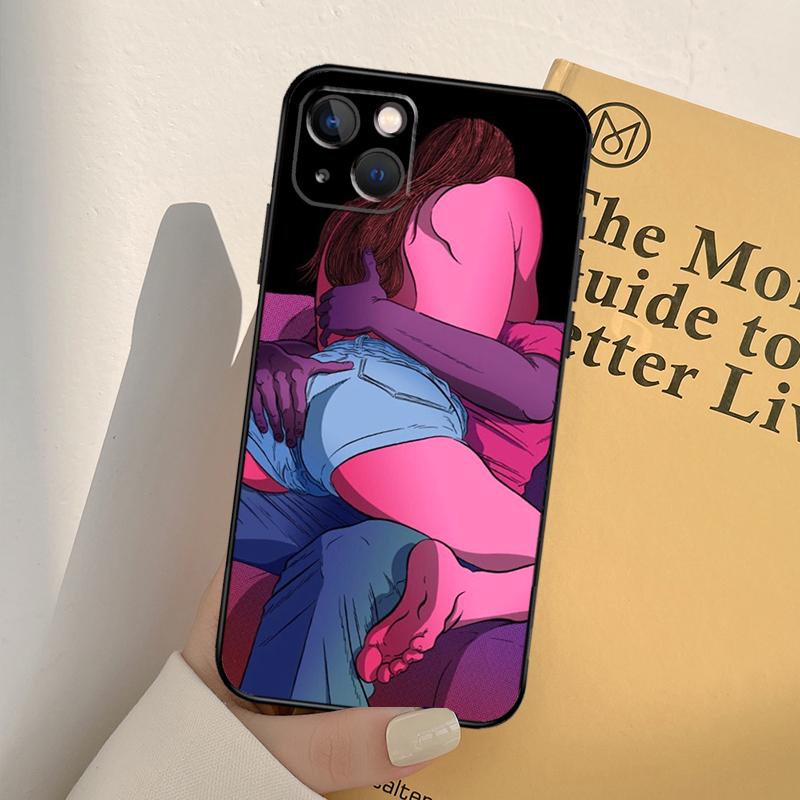 Sexy Lady Red Lips Girls Bikini Silicone Phone Case For iPhone 17 Pro Max 17 Air 17Pro Protector Shockproof Cover